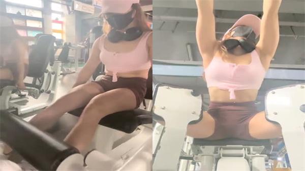 【第二部】健身女神桃桃健身房自慰实录!蓝牙跳蛋深塞小穴,高潮潮吹喷水不止